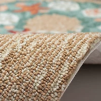 Joy Coastal Wreath Christmas Accent Rug