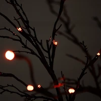 LED Black Twig Halloween Tree, 5 ft.