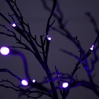 LED Black Twig Halloween Tree, 5 ft.