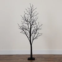 LED Black Twig Halloween Tree, 5 ft.