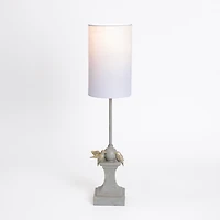Gray Perched Birds Buffet Lamp