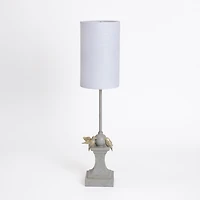 Gray Perched Birds Buffet Lamp