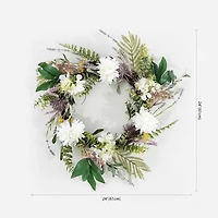 Dhalia and Olive Wreath