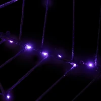 Purple LED Spider Web Decoration