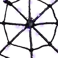 Purple LED Spider Web Decoration