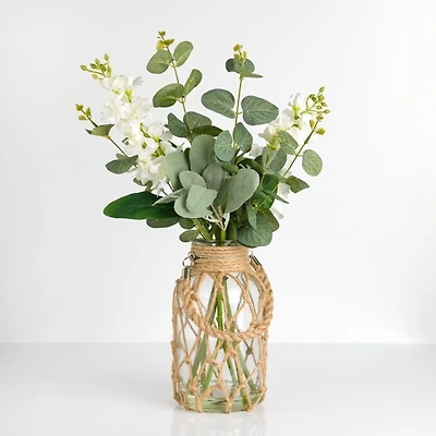 Eucalyptus Floral Arrangement in Roped Vase