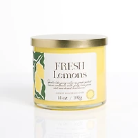 Fresh Lemons 14 oz. Gold Lid 3-Wick Jar Candle