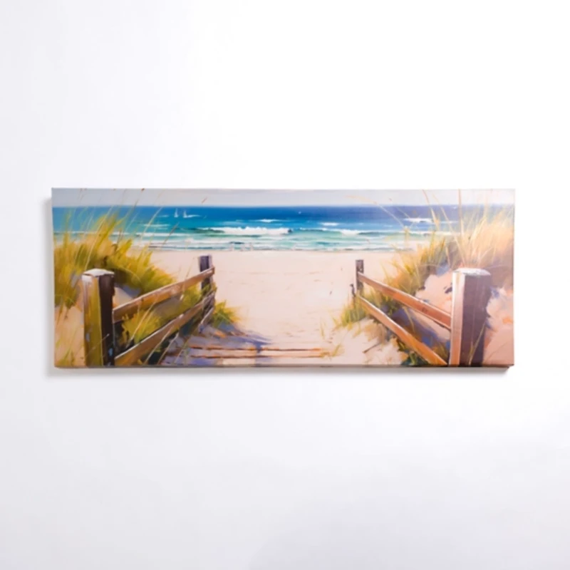 On the Boardwalk Canvas Art Print