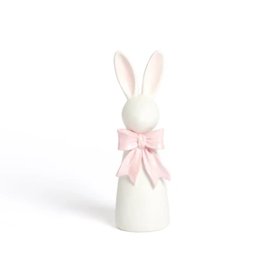 Bunny with Bow Figurine, 9 in.