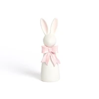 Bunny with Bow Figurine, 9 in.