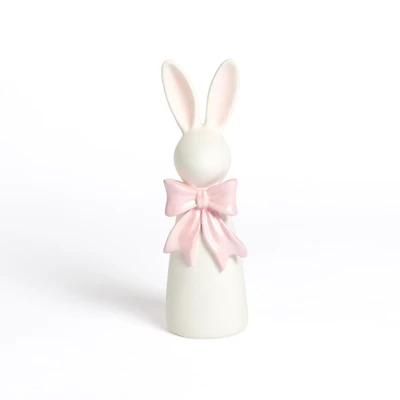 Bunny with Bow Figurine, 12 in.