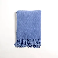 Stonewash Chenille Ribbed Throw