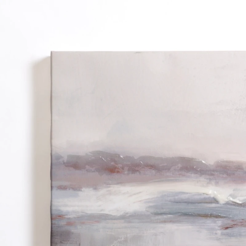 Moody Neutral Abstract Canvas Art Print