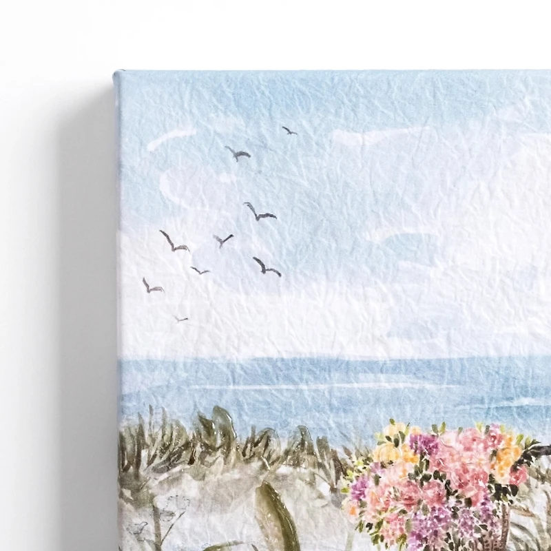 Bike at the Beach Canvas Art Print