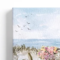 Bike at the Beach Canvas Art Print