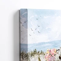 Bike at the Beach Canvas Art Print