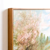 Spring Blossom Landscape Framed Canvas Art Print