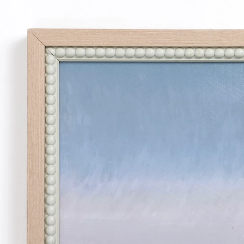 Blue Beach House Framed Art Print