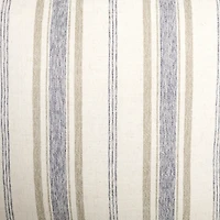 Blue Striped Upholstered Lauren Accent Chair