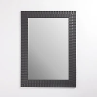 Graphite Plank Profile Wall Mirror