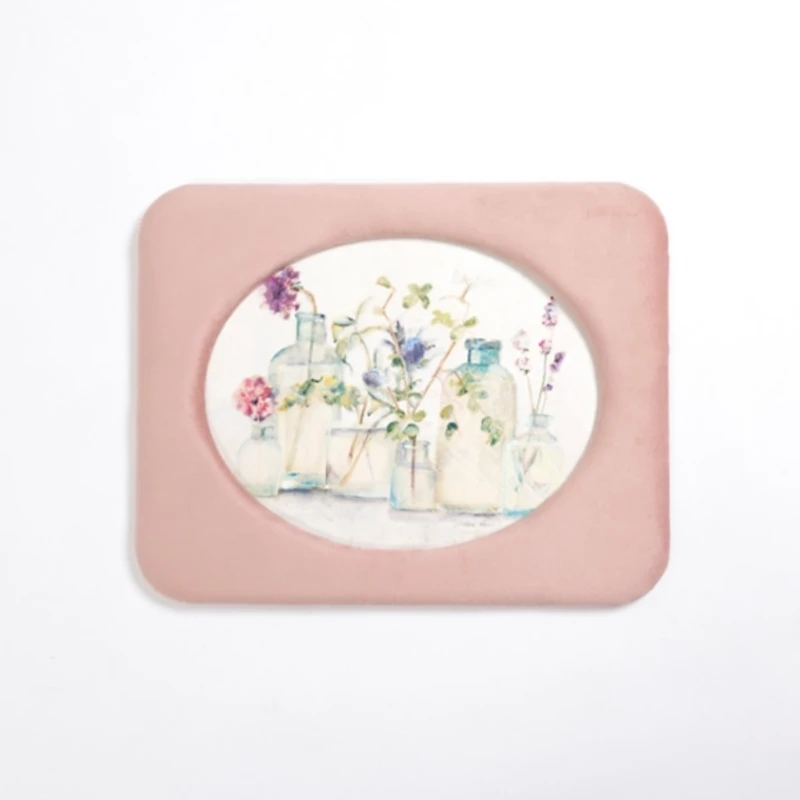 Spring Garden Velvet Framed Art Print