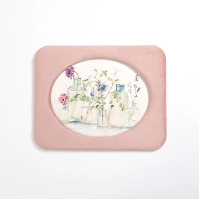 Spring Garden Velvet Framed Art Print