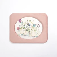 Spring Garden Velvet Framed Art Print