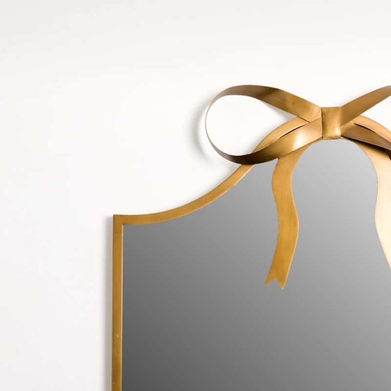 Sofia Gold Bow Arched Wall Mirror