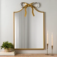 Sofia Gold Bow Arched Wall Mirror