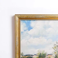 Spring Lake Scene Framed Art Print