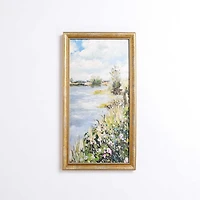 Spring Lake Scene Framed Art Print