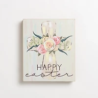 Happy Easter Cross Tabletop Sign