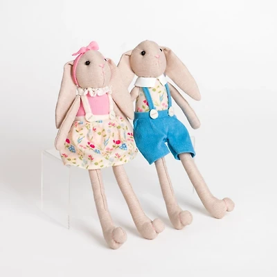 Easter Bunny Shelf Sitters, Set of 2