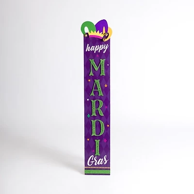 Happy Mardi Gras Porch Board