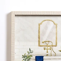 Bathtub Scene Framed Art Print