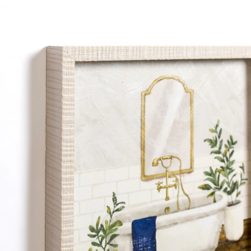 Bathtub Scene Framed Art Print