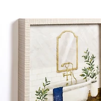 Bathtub Scene Framed Art Print