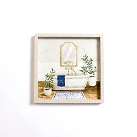 Bathtub Scene Framed Art Print