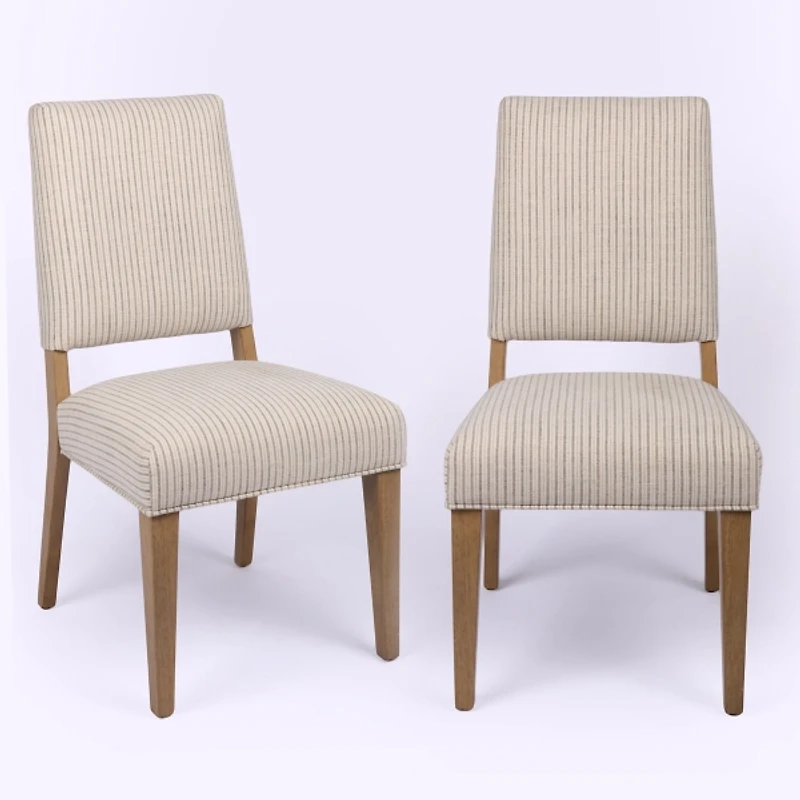 Granite Striped Reynolds Dining Chairs, Set of 2