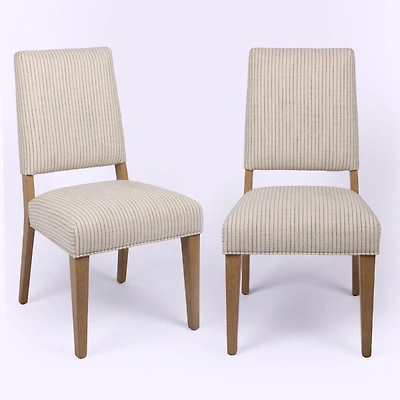 Granite Striped Reynolds Dining Chairs, Set of 2