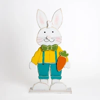Boy Bunny Wooden Statue