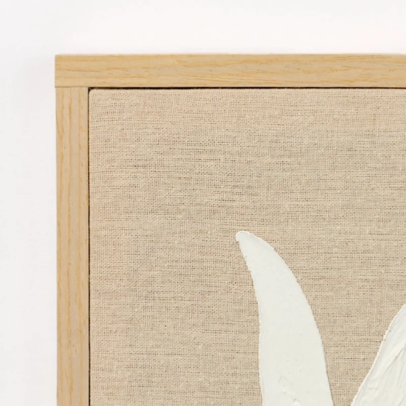 Easter Bunny Stucco Canvas Wall Plaque