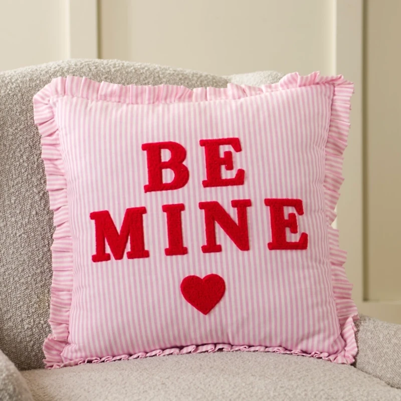Be Mine Ruffle Edge Pillow