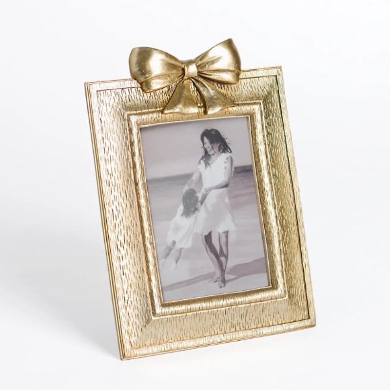 Gold Bow Picture Frame