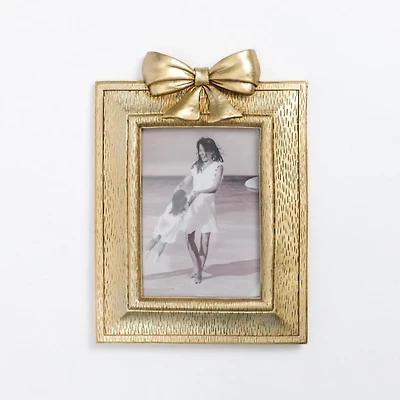 Gold Bow Picture Frame