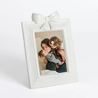 White Bow Picture Frame
