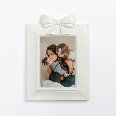 White Bow Picture Frame