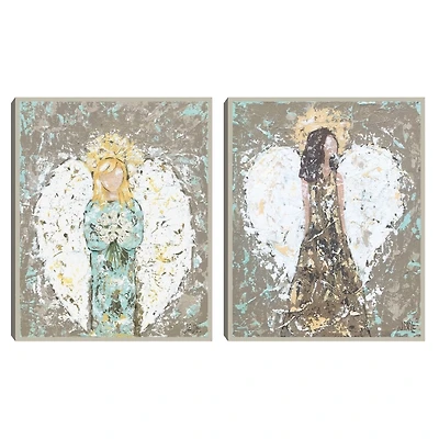 Blessed Angels Framed Art Prints, Set of 2