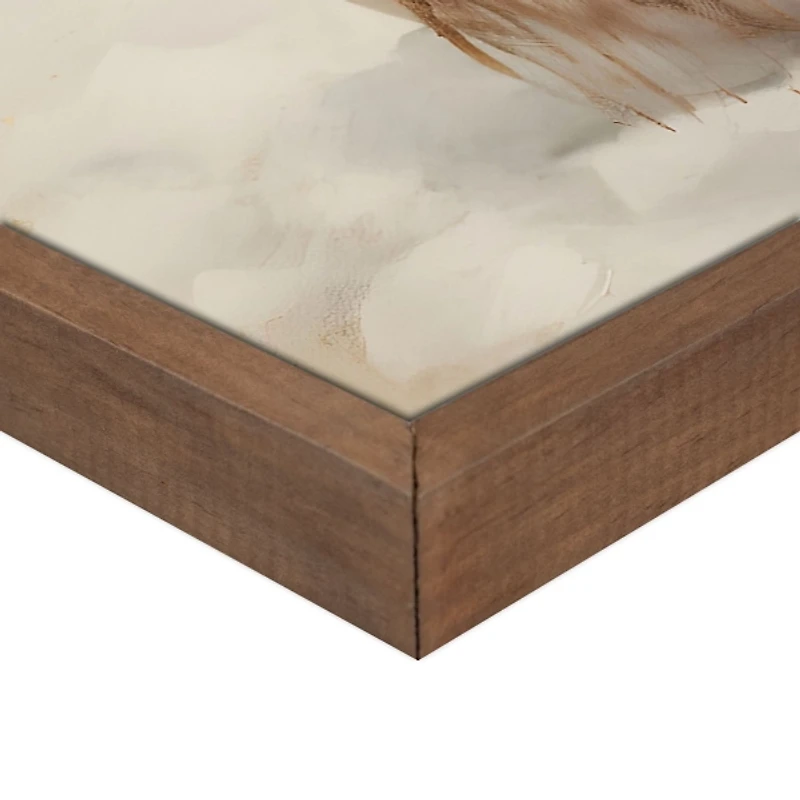 Taupe Snowman Framed Art Print