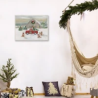 Christmas On The Farm Framed Art Print